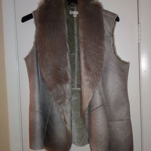 Faux fur vest